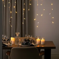 Glitrende istappslynge LED, Northlight, kan bygges ut
