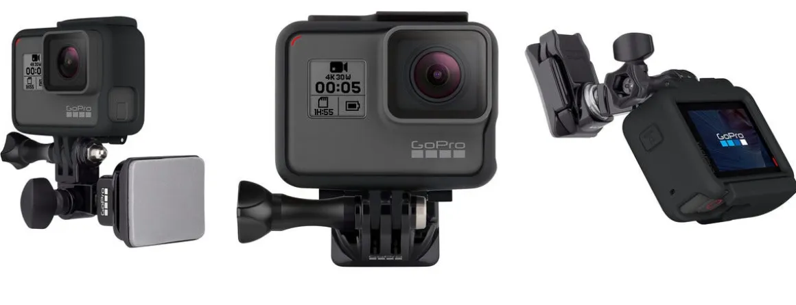 GoPro Helmet Front and Side Mount hjelmfeste