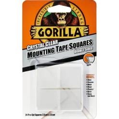 Gorilla monteringstape, ruter 2,5 x 2,5 cm, 24-pakning