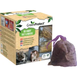 Green Protect Go Away Mouse Rat museskremmer, 2-pakning