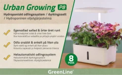 Greenline Urban Growing P8 sett for hydroponisk dyrking