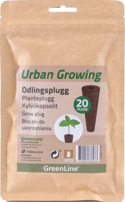 Greenline Urban Growing dyrkingsplugger, 20-pakning