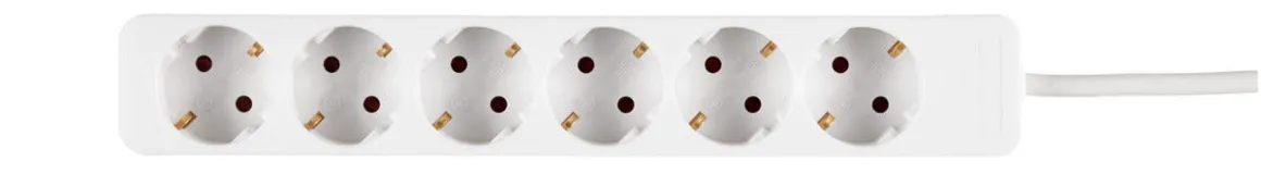 Grenuttak 6-veis, 1,4 m kabel