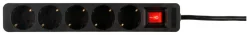 Grenuttak 5-veis, strømbryter, 1,4 m kabel