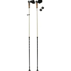 Gåstaver, sammenleggbare med gummifot, 85-140 cm