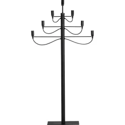 Gulvstående adventsstake Milano 7-armet, svart, 120 cm