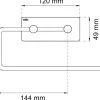 Habo Angle selvklebende dorullholder