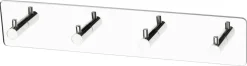 Habo Flair selvheftende kroklist med 4 kroker, metall