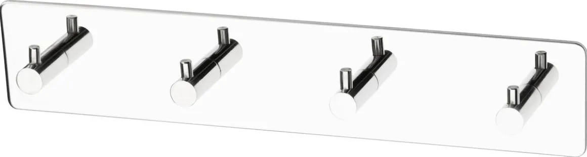 Habo Flair selvheftende kroklist med 4 kroker, metall