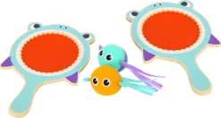 Hai catchballsett i tre med 2 racketer, fra 3 år