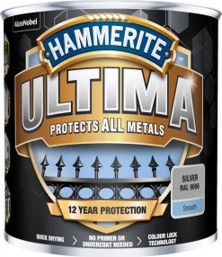 Hammerite Ultima blank metallmaling, 250 ml