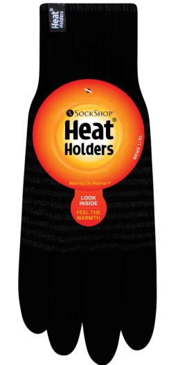Heat Holders fingervante, herre, svart