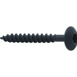 Heco monteringsskrue 4,0 x 33 mm innendørs, svart, 200-pakning