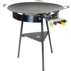 Hällmark stekehelle 78 cm med gassbrennere og stativ