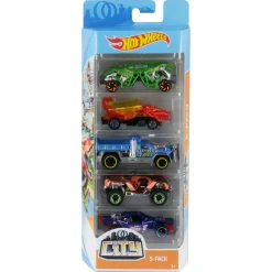 Hot Wheels-biler, 5-pakning, usortert, fra 3 år