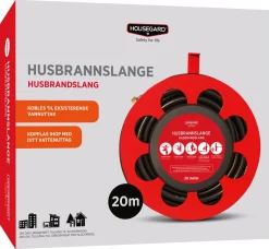 Housegard brannslange med 3/4" kobling