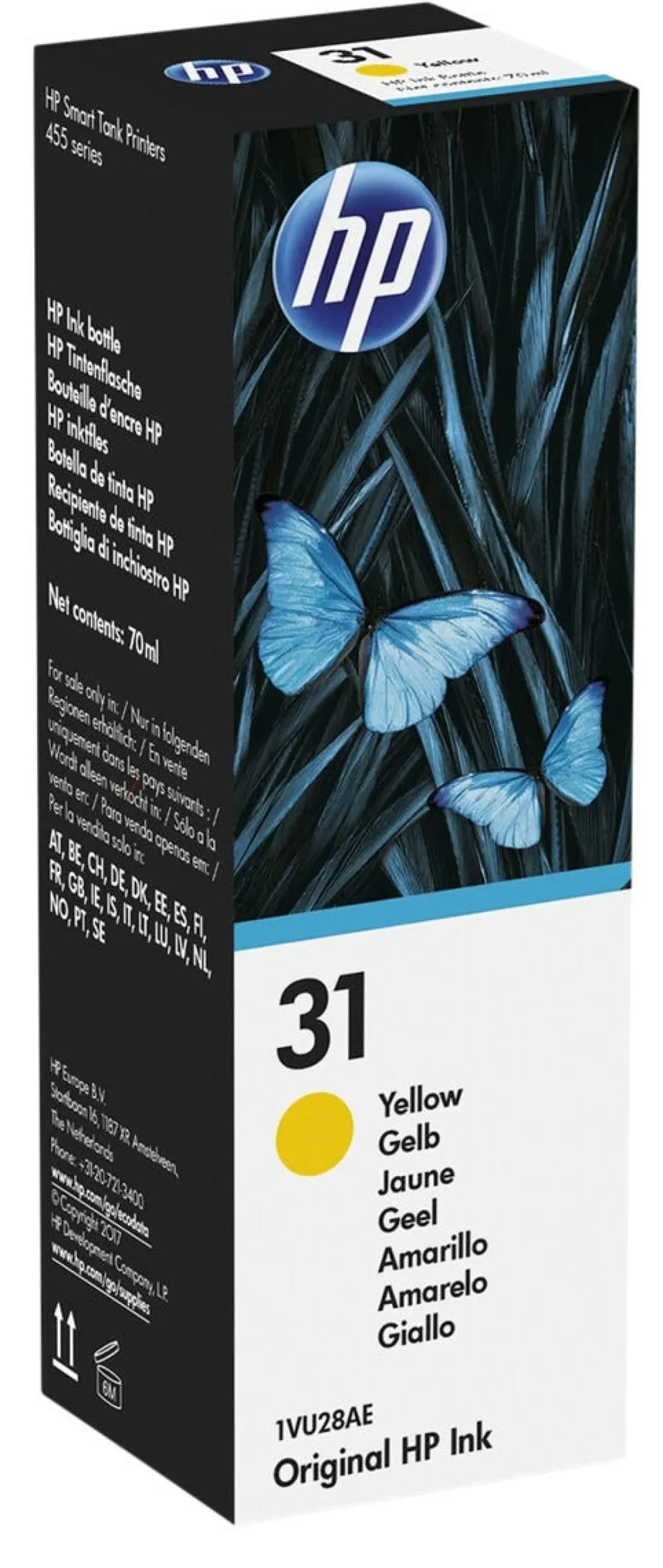 HP 31 blekkpatron / blekkflaske, 70 ml