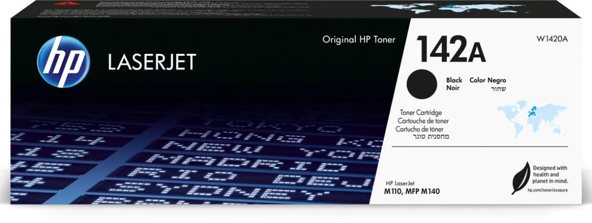 HP 142A toner original, svart