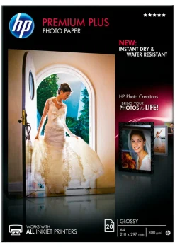 HP Premium Plus Glossy, A4 fotopapir