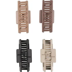 Hårklemme plast 9 cm, 4-pakning