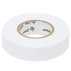 Hvit elektrikerteip, 19 mm x 20 meter