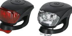 Hvit og rød mini-LED med strikk, 2-pakning
