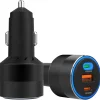 3-i-1 billader, 12 V, 24 V, USB-C og USB-A, 78 W