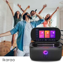 Ikarao Shell S1 karaokemaskin med 10,1-tommers berøringsskjerm, bærbar