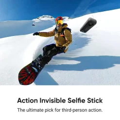 Insta360 Action Invisible Selfie Stick 1 m, karbonfiber