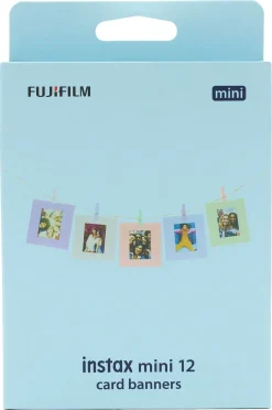 Instax Mini Banner fotopapirsett med klyper
