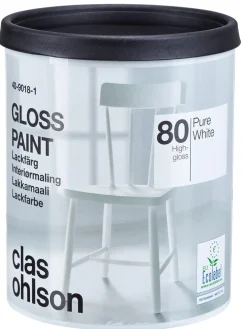 Interiørmaling, blank, 0,75 liter