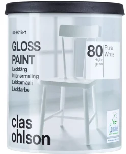 Interiørmaling, blank, 0,75 liter