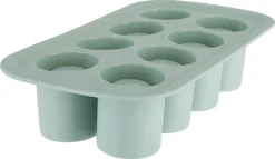 Isglass, form i silikon for 8 små glass av is
