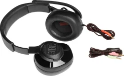 JBL Quantum 200 gaming hodetelefoner med flipp-opp-mikrofon