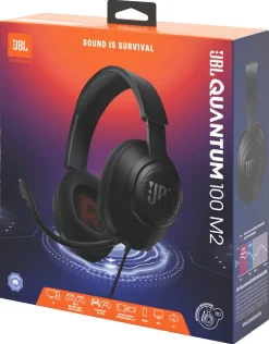 JBL Quantum 100M2 gamingheadsett med bommikrofon