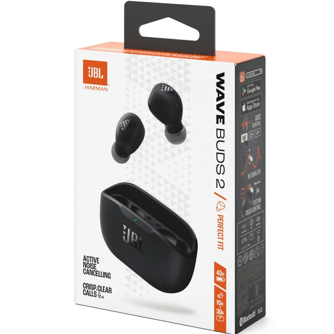 JBL Wave Buds, 2 trådløst in-ear headset med mikrofon
