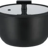 Keramisk gryte med glasslokk, 2,8 liter