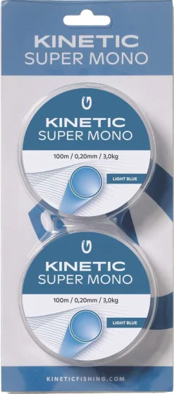 Kinetic Super Mono fiskesnøre 100 m, 2-pakning