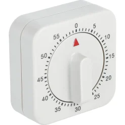 Kjøkkentimer mekanisk 60 min, 6 x 6 x 3,5 cm