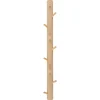 Knaggerekke vertikal, tre, 9 kroker, 72 cm