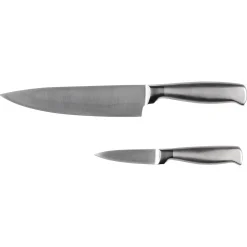 Knivsett med kokkekniv og fruktkniv, tysk stål, 2-pakning