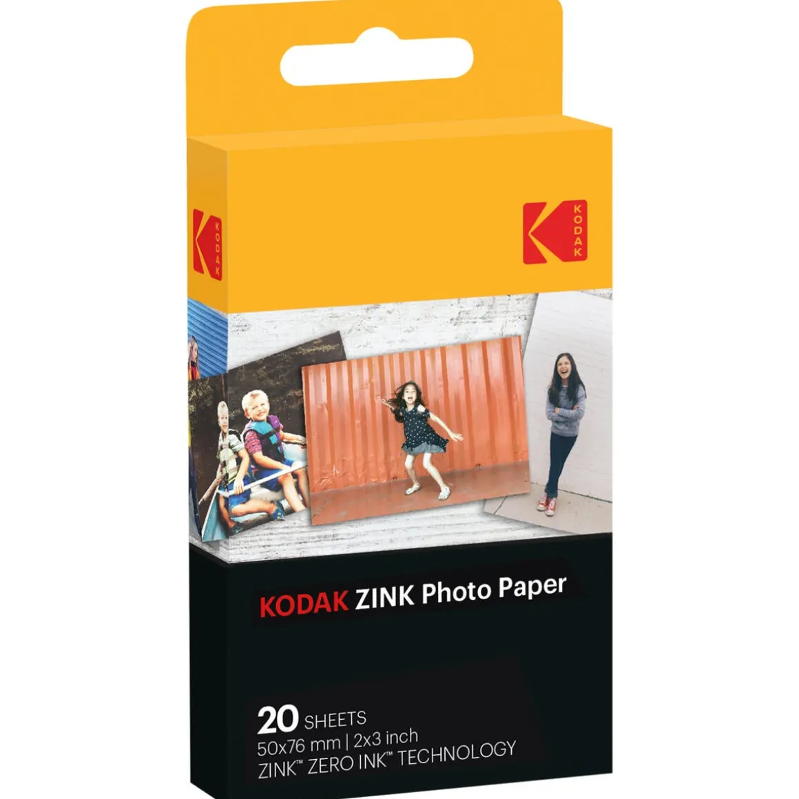 Kodak selvklebende ZINK-fotopapir 2x3 tommer