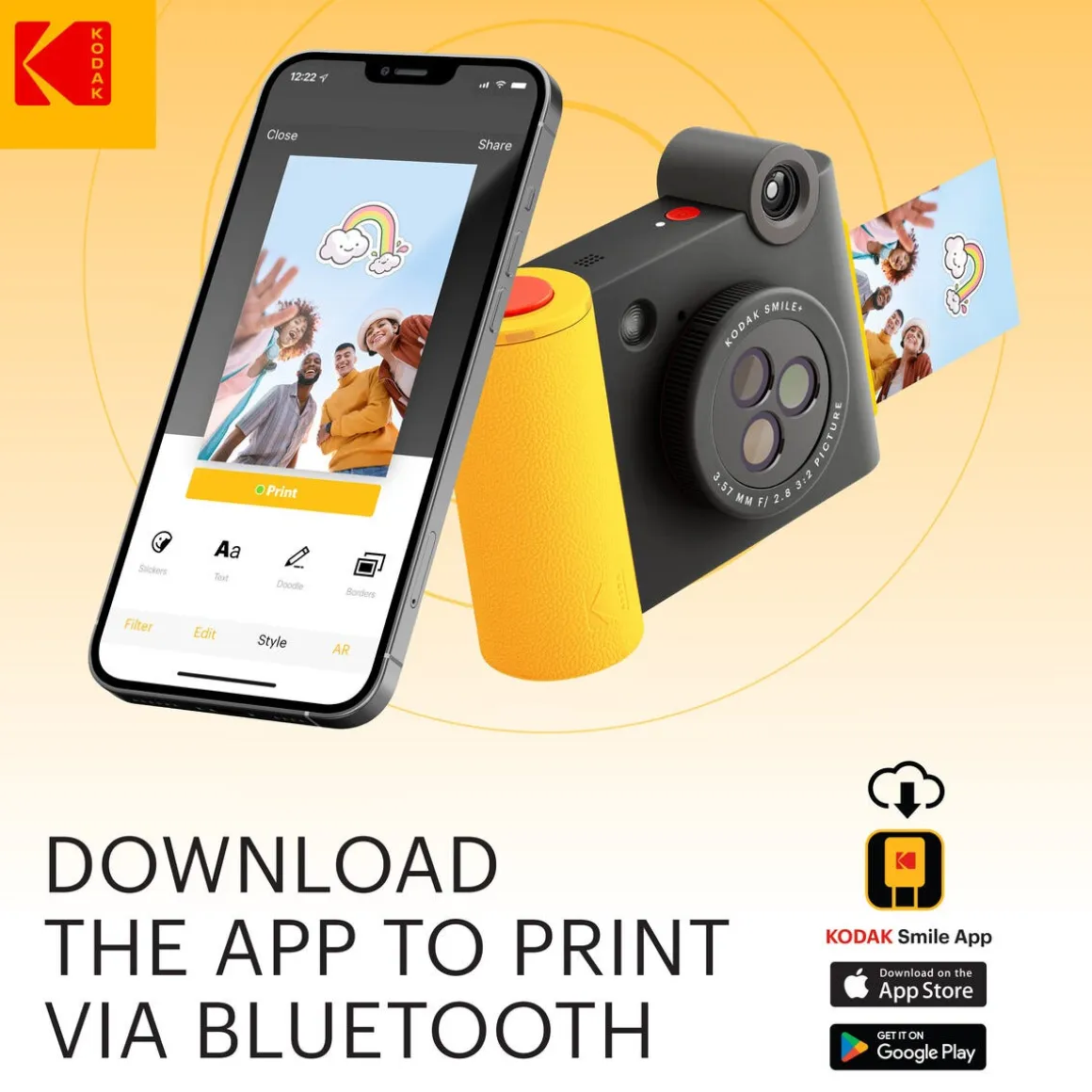 Kodak Smile+ instantkamera med Bluetooth