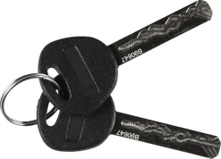 Kompakt bøylelås for sykkel med nøkkel 13 mm x 21 cm svart