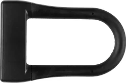 Kompakt bøylelås for sykkel med nøkkel 13 mm x 21 cm svart