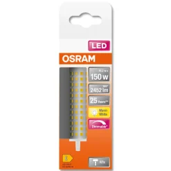 Kompaktlysrør LED Line R7s dimbar 18,2 W 118 mm Osram