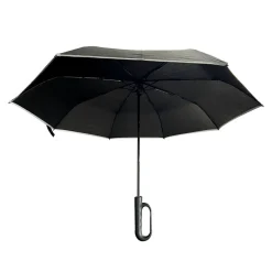 Kompakt paraply med karabinkrok, vindbestandig, 100 cm