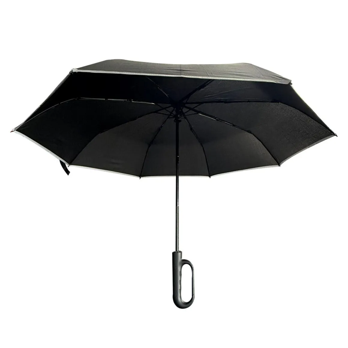 Kompakt paraply med karabinkrok, vindbestandig, 100 cm