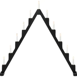 Konstsmide stor adventsstake i tre, sammenleggbar, 86 cm