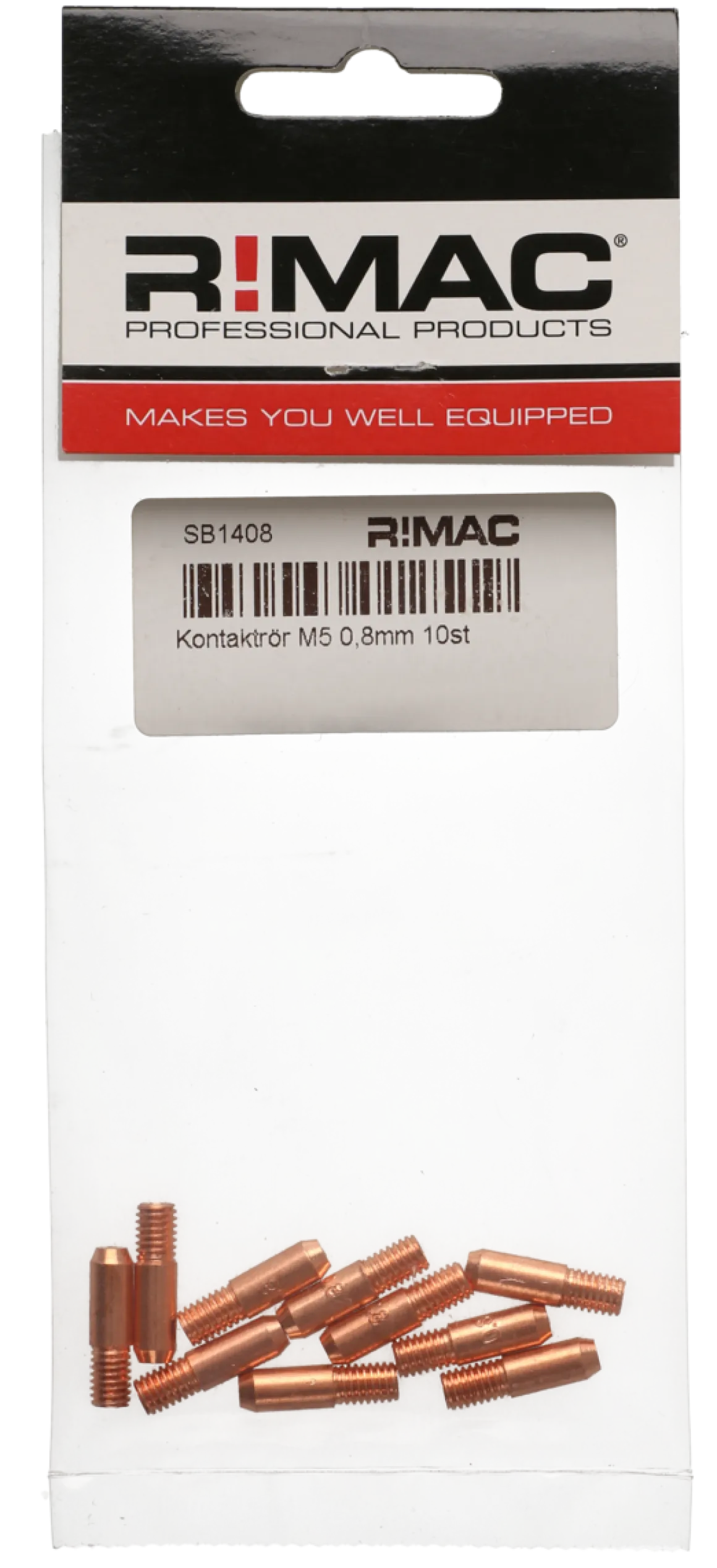 Kontaktrør M5 0,8 mm